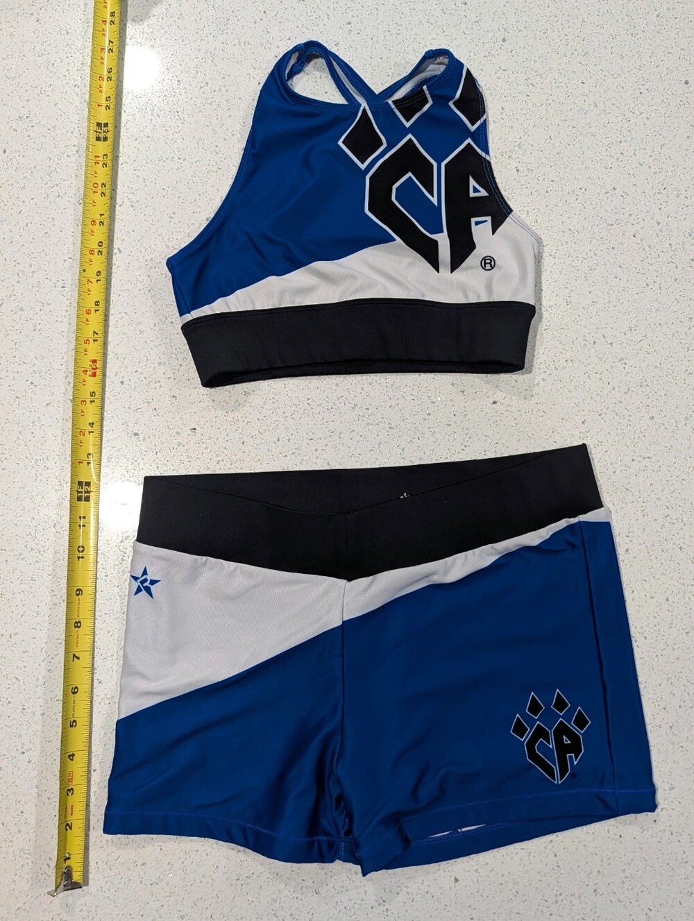 Real REBEL CA Cheer CALI ATHLETICS ALLSTAR Uniform Cheerleading Set ALL-STAR